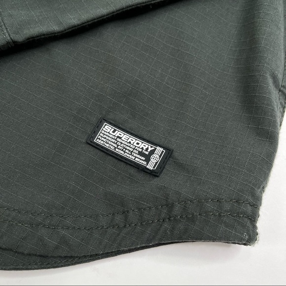 New Superdry Army Green Military Storm Desert Division Button Down Shirt - Picture 8 of 15